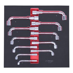 KS Tools SCS Pfeifenkopfschlüssel-Satz, 11-teilig in 2/3 Systemeinlage