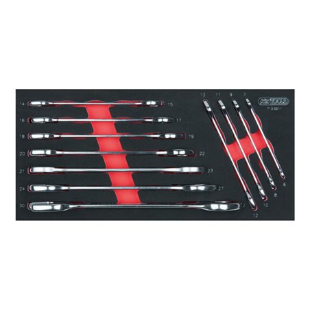 KS Tools SCS Doppel-Maulschlüssel-Satz, 11-teilig in 1/3 Systemeinlage