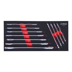KS Tools SCS Doppel-Maulschlüssel-Satz, 11-teilig in 1/3 Systemeinlage