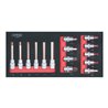 KS Tools SCS 1/2' Bit-Stecknuss-Satz, 15-teilig in 1/3 Systemeinlage