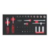 KS Tools SCS 1/4' Steckschlüssel-Satz, 40-teilig in 1/3 Systemeinlage