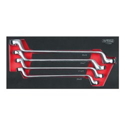 KS Tools SCS Doppel-Ringschlüssel-Satz, 4-teilig in 1/3 Systemeinlage