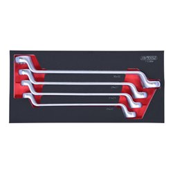 KS Tools SCS Doppel-Ringschlüssel-Satz, 4-teilig in 1/3 Systemeinlage