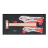 KS Tools SCS Hammer- und Gripzangen-Satz, 3-teilig in 1/3 Systemeinlage