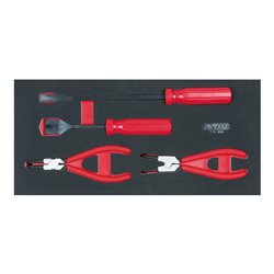 KS Tools SCS Zangen- und Schaber-Satz, 4-teilig in 1/3 Systemeinlage