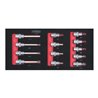 KS Tools SCS 1/2' Bit-Stecknuss-Satz, 13-teilig in 1/3 Systemeinlage