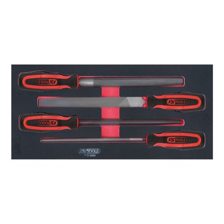 KS Tools SCS Werkstattfeilen-Satz, 4-teilig in 1/3 Systemeinlage