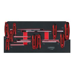 KS Tools SCS T-Griff-TX-Stiftschlüssel-Satz, 9-teilig in 1/3 Systemeinlage
