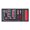 KS Tools SCS 1/4' Steckschlüssel-Satz, 47-teilig in 1/3 Systemeinlage