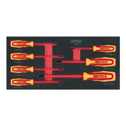 KS Tools SCS VDE Schraubendreher-Satz, 7-teilig in 1/3 Systemeinlage