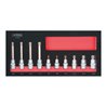 KS Tools SCS Bit-Stecknuss-Satz, XZN, 10-teilig in 1/3 Systemeinlage