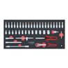 KS Tools SCS 1/4' Steckschlüssel-Satz, 46-teilig in 1/3 Systemeinlage