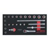 KS Tools SCS 3/8' Steckschlüssel-Satz, 24-teilig in 1/3 Systemeinlage