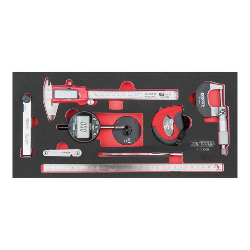 KS Tools SCS Messwerkzeug-Satz, 8-teilig in 1/3 Systemeinlage