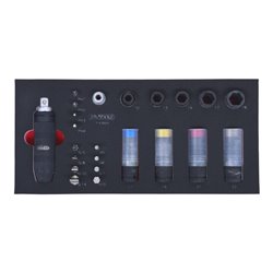 KS Tools SCS 1/2'+5/16' Kraft-Stecknuss und Bit-Satz, 23-teilig in 1/3 Systemeinlage