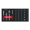 KS Tools SCS 1/4' Steckschlüssel-Satz, 37-teilig in 1/3 Systemeinlage