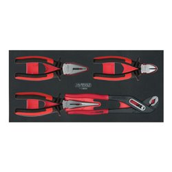 KS Tools SCS Zangen-Satz, 4-teilig in 1/3 Systemeinlage