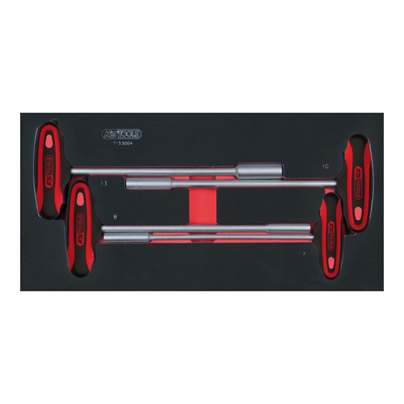 KS Tools SCS T-Griff-Stiftschlüssel-Satz, 4-teilig in 1/3 Systemeinlage