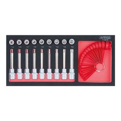 KS Tools SCS Bit-Stecknuss-Satz, TX, 19-teilig in 1/3 Systemeinlage