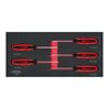 KS Tools SCS ERGOTORQUEplus Schraubendreher-Satz, TX,Bohrung, 5-teilig in 1/3 Systemeinlage