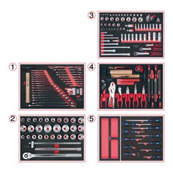 KS Tools SCS Systemeinlagen-Satz, Baumaschinen, 171-teilig