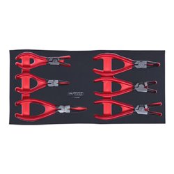 KS Tools SCS Seegering-Zangen-Satz, 6-teilig in 1/3 Systemeinlage