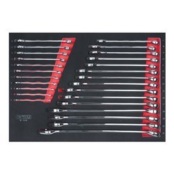 KS Tools SCS CHROMEplus Ringmaulschlüssel-Satz, 26-teilig in 1/1 Systemeinlage