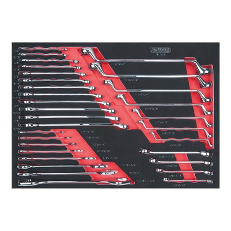 KS Tools SCS CHROMEplus Schlüssel-Satz Zoll, 31-teilig in 1/1 Systemeinlage