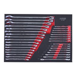 KS Tools SCS CHROMEplus Ringmaulschlüssel-Satz, 37-teilig in 1/1 Systemeinlage