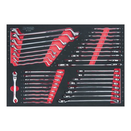 KS Tools SCS CHROMEplus Schlüssel-Satz, 37-teilig in 1/1 Systemeinlage