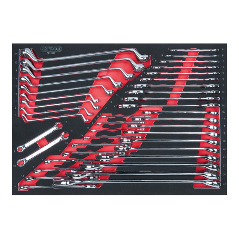 KS Tools SCS CHROMEplus  Schlüssel-Satz, 41-teilig in 1/1 Systemeinlage