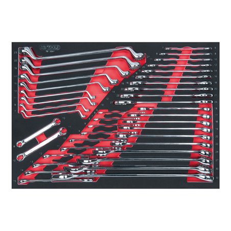 KS Tools SCS CHROMEplus  Schlüssel-Satz, 41-teilig in 1/1 Systemeinlage