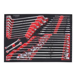 KS Tools SCS CHROMEplus  Schlüssel-Satz, 41-teilig in 1/1 Systemeinlage