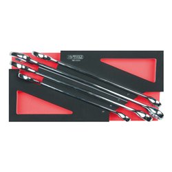 KS Tools SCS CHROMEplus Ringmaulschlüssel-Satz, 4-teilig in 1/3 Systemeinlage