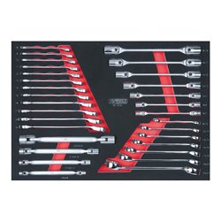 KS Tools SCS CHROMEplus Schlüssel-Satz, 30-teilig in 1/1 Systemeinlage