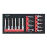 KS Tools SCS CHROMEplus 1/2' Bit-Stecknuss-Satz, 15-teilig in 1/3 Systemeinlage