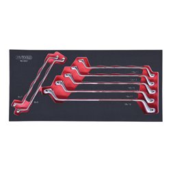 KS Tools SCS CHROMEplus Doppel-Ringschlüssel-Satz, 7-teilig in 1/3 Systemeinlage