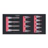 KS Tools SCS CHROMEplus 1/2' Bit-Stecknuss-Satz, 13-teilig in 1/3 Systemeinlage