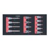 KS Tools SCS CHROMEplus 1/2' Bit-Stecknuss-Satz, TB und XZN, 13-teilig in 1/3 Systemeinlage