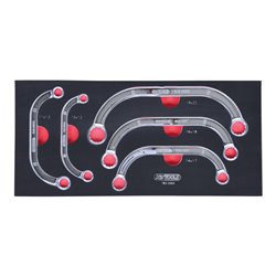 KS Tools SCS CHROMEplus Starter- und Blockschlüssel-Satz, 5-teilig in 1/3 Systemeinlage