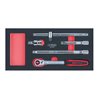 KS Tools SCS CHROMEplus 1/2' Steckschlüssel-Satz, 5-teilig in 1/3 Systemeinlage