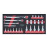 KS Tools SCS CHROMEplus TX E-Profil-Werkzeug-Satz, 25-teilig in 1/3 Systemeinlage