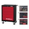 KS Tools Werkstattwagen BASIC schwarz-rot mit Einlagen-Paket STARTER