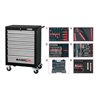 KS Tools Werkstattwagen BASIC schwarz-grau mit Einlagen-Paket EXTENDED