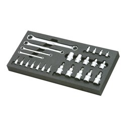 KS Tools CHROMEplus TX E-Profil-Satz, 25-teilig in 1/3 Systemeinlage