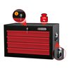 KS Tools BASICline Werkstattwagenaufsatz, 4 Schubladen, schwarz/rot