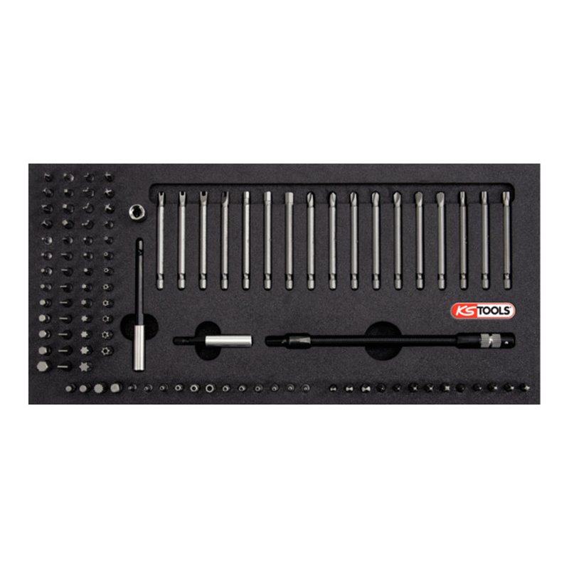KS Tools 1/4' Universal Bit-Satz, 101-teilig in 1/3 Systemeinlage