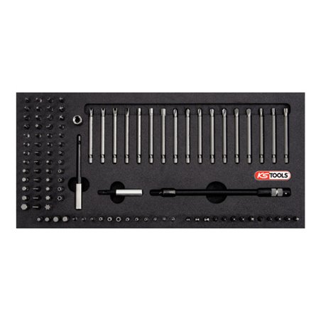 KS Tools 1/4' Universal Bit-Satz, 101-teilig in 1/3 Systemeinlage