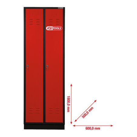 KS Tools Garderobenständer mit 2 Abteilen