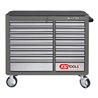 KS Tools MASTERline Großraum-Werkstattwagen, mit 16 Schubladen grau/silber